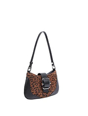 Leopard Print Mini Shoulder Bag, Multicolor