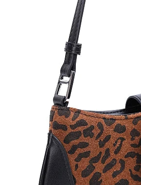 Leopard Print Mini Shoulder Bag, Multicolor