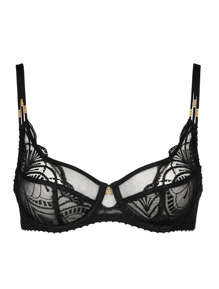 2B Vibes Scarf Bra, Black