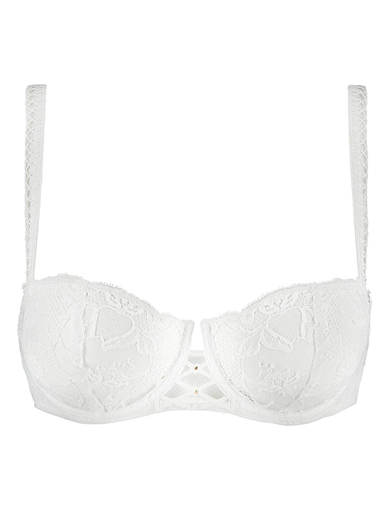 2C Kiss of LOVE Half Cup Bra, Off White