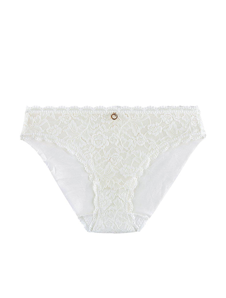 2K Rosessence Brazilian Brief Panty, White