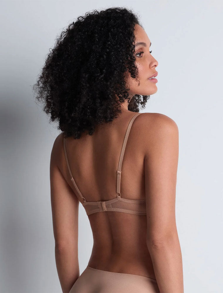 4M Sheer Emotion Brazilian Brief Panty, Sand