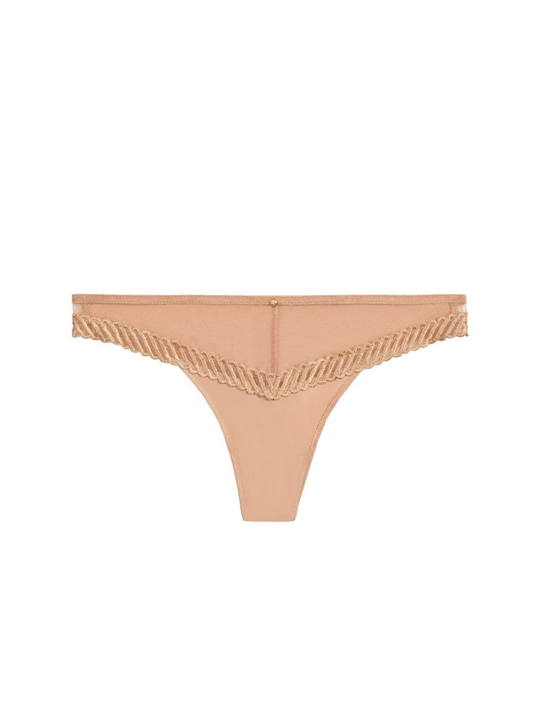 4M Sheer Emotion Tanga, Beige