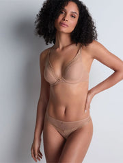 4M Sheer Emotion Tanga, Beige