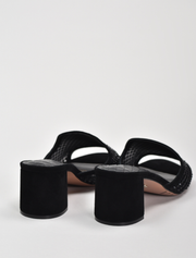 After-Dark Embellished Mules, Black