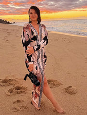 Alona's Spring Midi Dress, Multicolor Nude