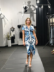 Alona's Summer Mirage Midi Dress, Blue