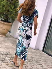 Alona's Summer Mirage Midi Dress, Blue
