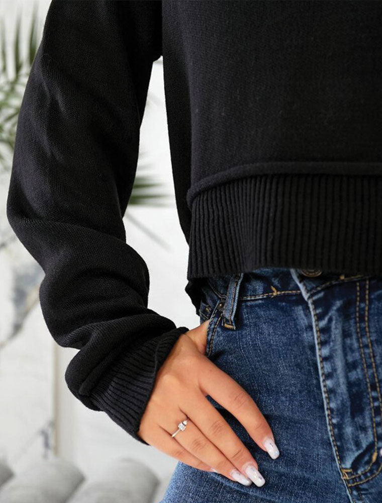 Casual Papin Sweater, Black