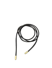 PEcado Circular Leather Belt, Black