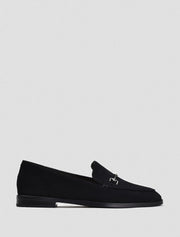 Classic Almond Toe with Buckle Loafers, Black