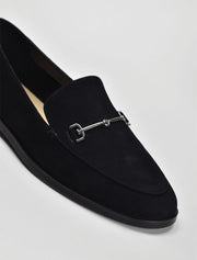 Classic Almond Toe with Buckle Loafers, Black
