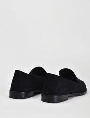 Classic Almond Toe with Buckle Loafers, Black