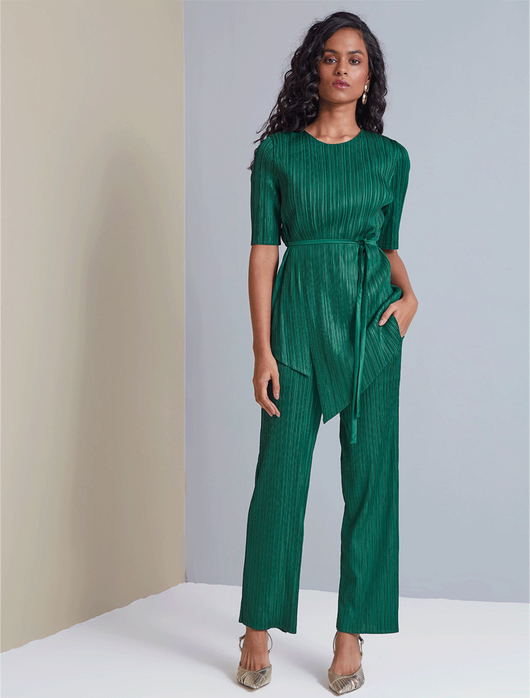 Constance Asymmetrical Set, Emerald Green