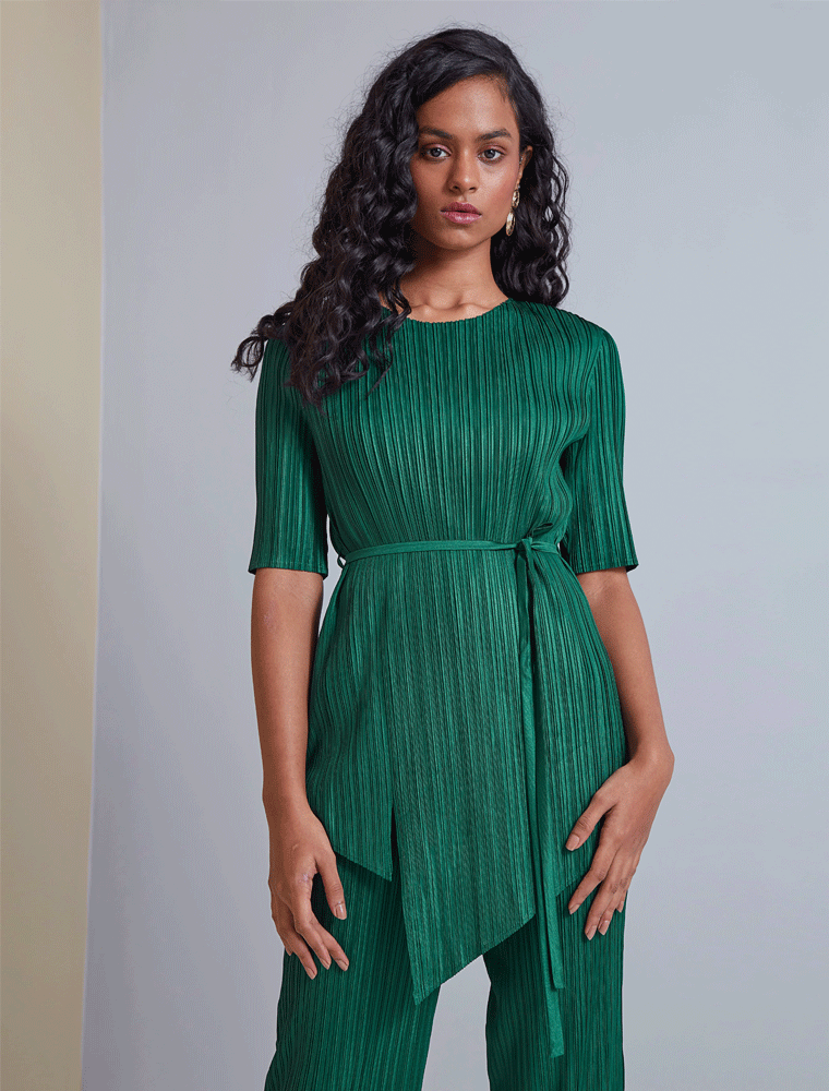 Constance Asymmetrical Set, Emerald Green