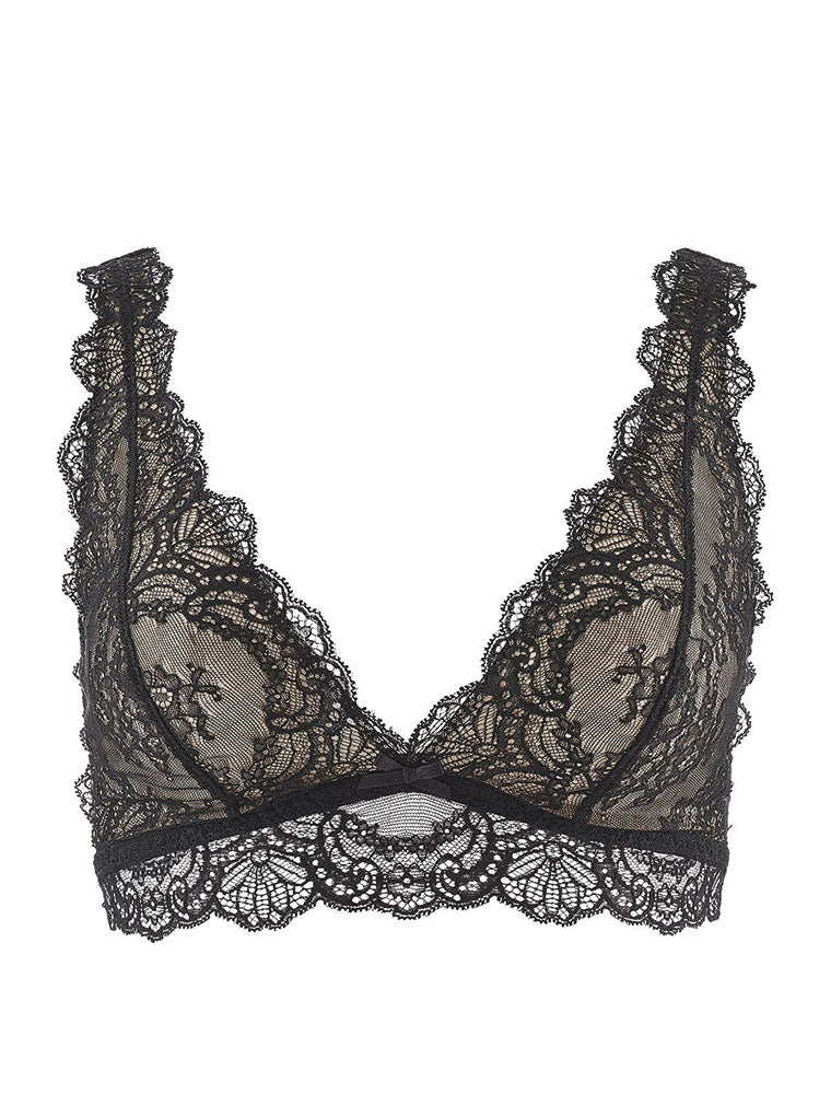 Danse Des Sens Triangle Bralette, Black