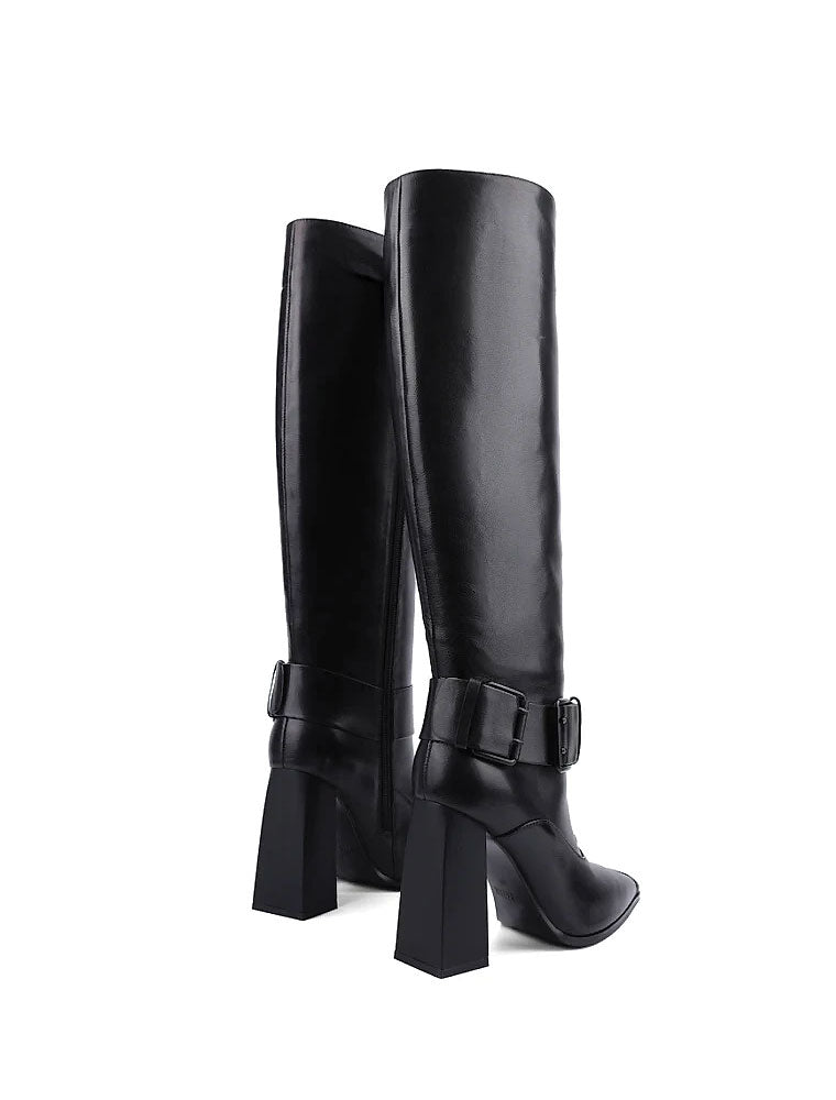 "Devil is in Details" Tall Boots, Black