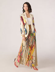 Doodle Garden Monica Maxi Skirt, Cream