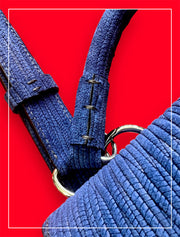 Embossed Suede 3 in 1 Bag, Blue