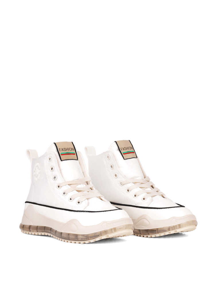 Fashion Hi-Top Sneakers, Off-White