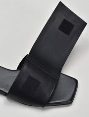 Fold Over Strap Slide, Black