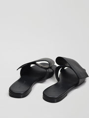 Fold Over Strap Slide, Black
