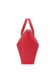 Genuine Ostrich Marquis Tote, Red