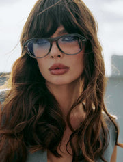 Plastic Sunglasses with Light Grey Lenses, Grey