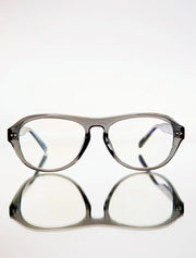 Plastic Sunglasses with Light Grey Lenses, Grey