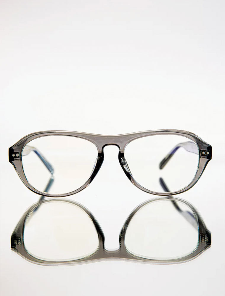 Plastic Sunglasses with Light Grey Lenses, Grey