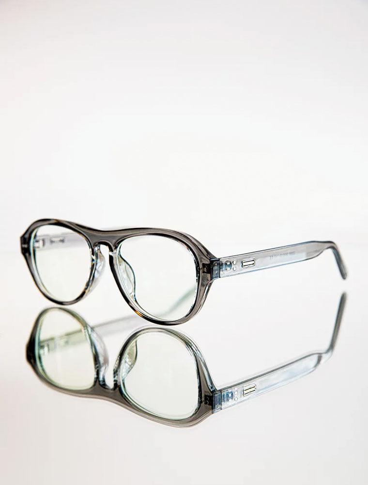 Plastic Sunglasses with Light Grey Lenses, Grey