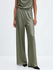 Gillian Track Straight Cut Pants, Army Green