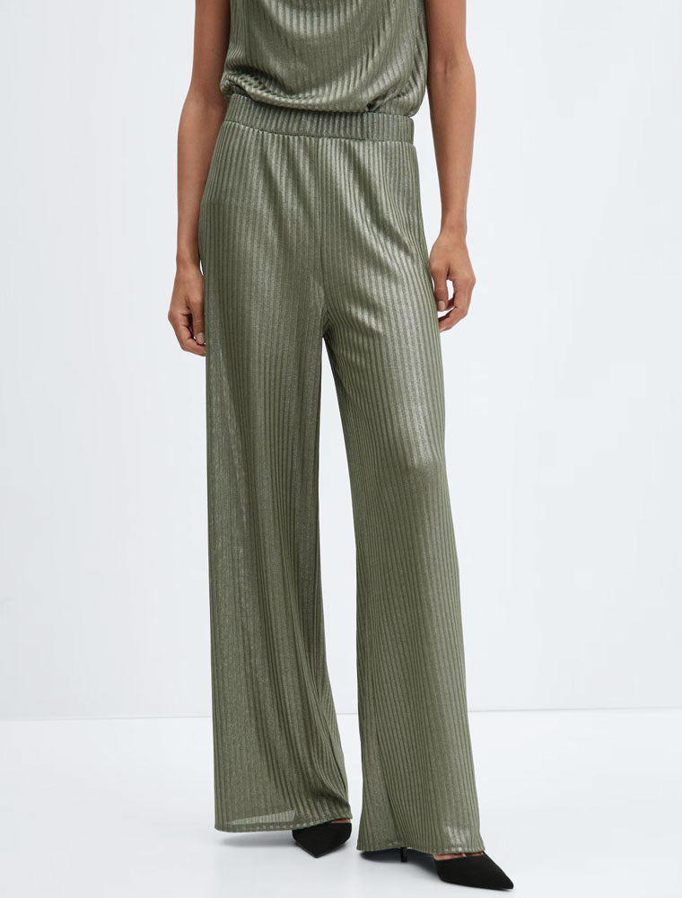 Gillian Track Straight Cut Pants, Army Green