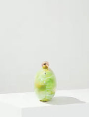 Hayley Acrylic Clutch with Gold Knob, Lime Green