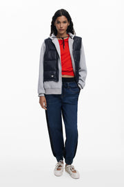 Indigo Fusion Denim Jogger, Black