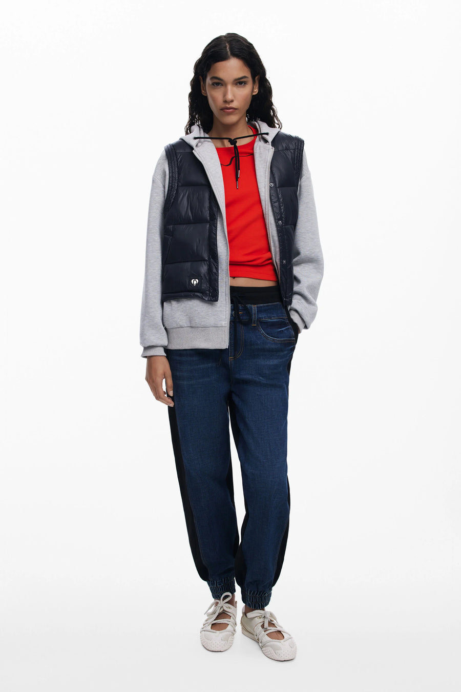 Indigo Fusion Denim Jogger, Black