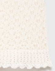 Lacey Sleeveless Top, Ivory