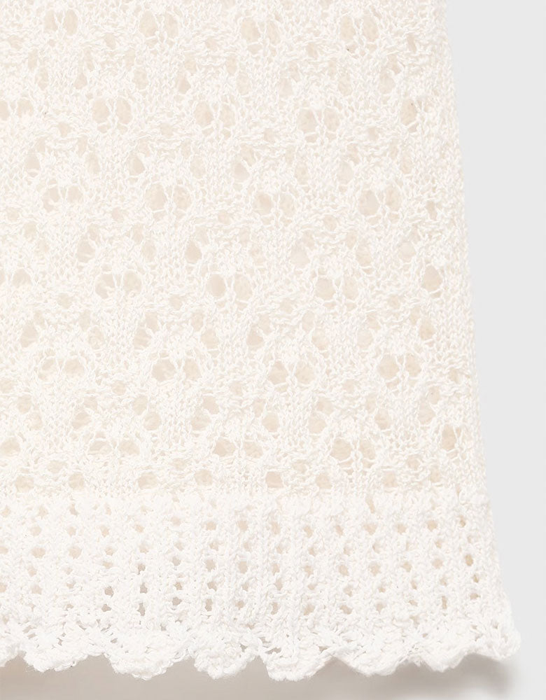 Lacey Sleeveless Top, Ivory