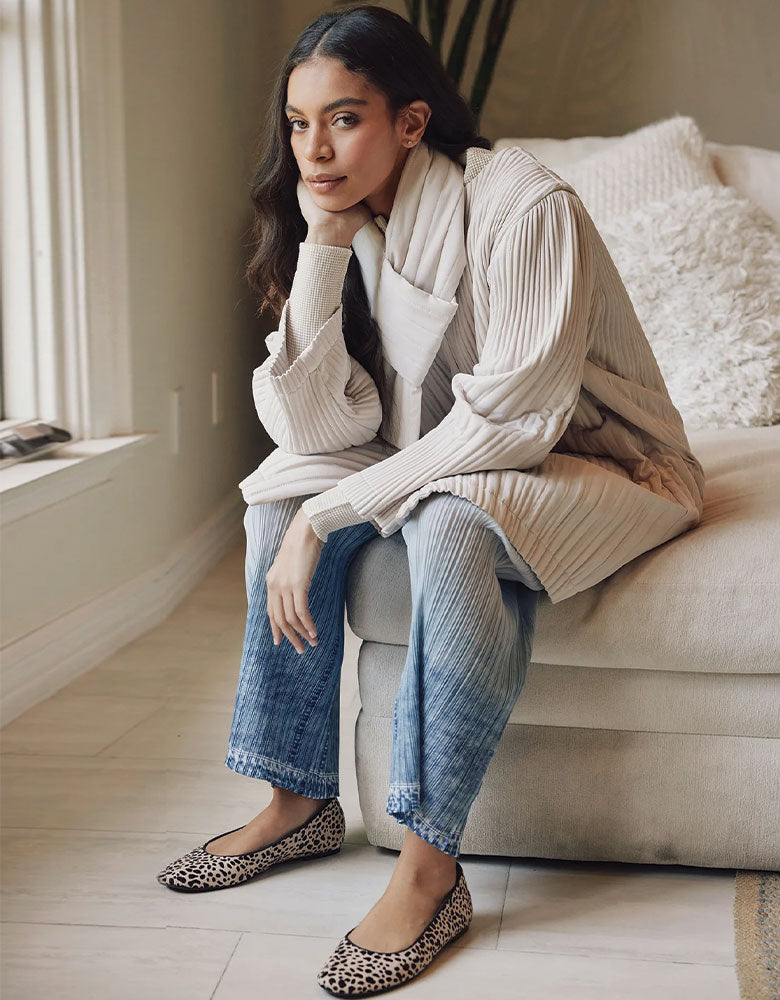 Lauren Denim Look Plissé Pant, Chambray