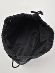 Leather Slouch Hobo Shoulder Bag, Black