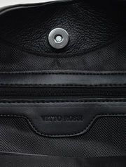 Leather Slouch Hobo Shoulder Bag, Black