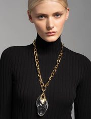 Liquid Lucite Ripple Necklace