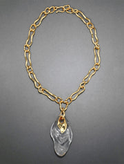 Liquid Lucite Ripple Necklace