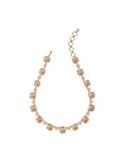 Lisa Riviere Necklace, Labradorite & Pearls, 14K Gold Plated