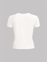 "Love" Cotton T-Shirt, White