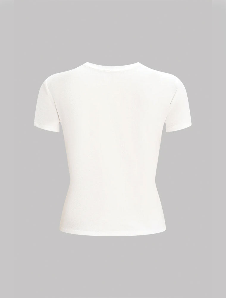 "Love" Cotton T-Shirt, White