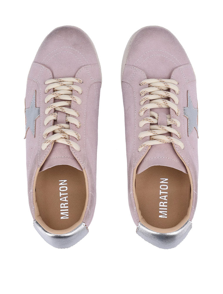 Low Top Star Sneakers, Lilac
