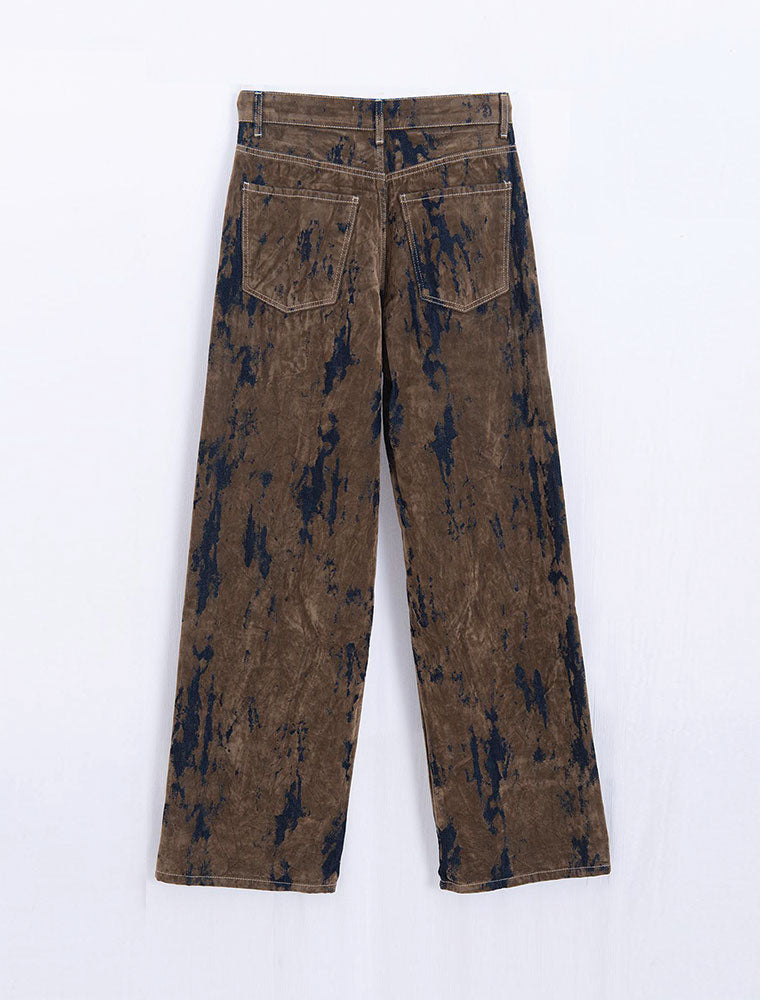 Marble Straight Leg Jeans, Green