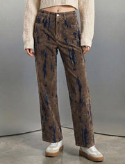 Marble Straight Leg Jeans, Dark Olive