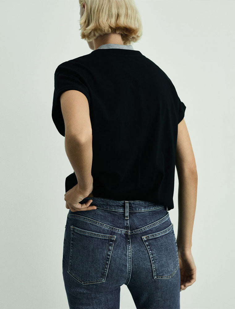 Medium Wash Slim Jeans, Blue